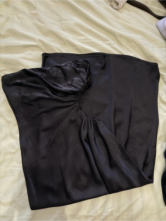 Runaway The Label Dresses & Skirts - RUNAWAY the label black satin midi dress